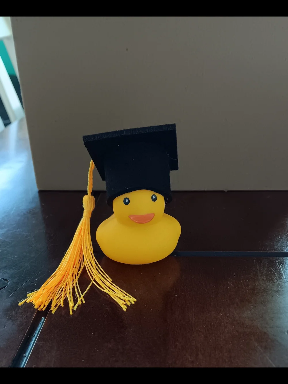 Graduation Rubber Duck Favors with Tassels - Yellow & Black